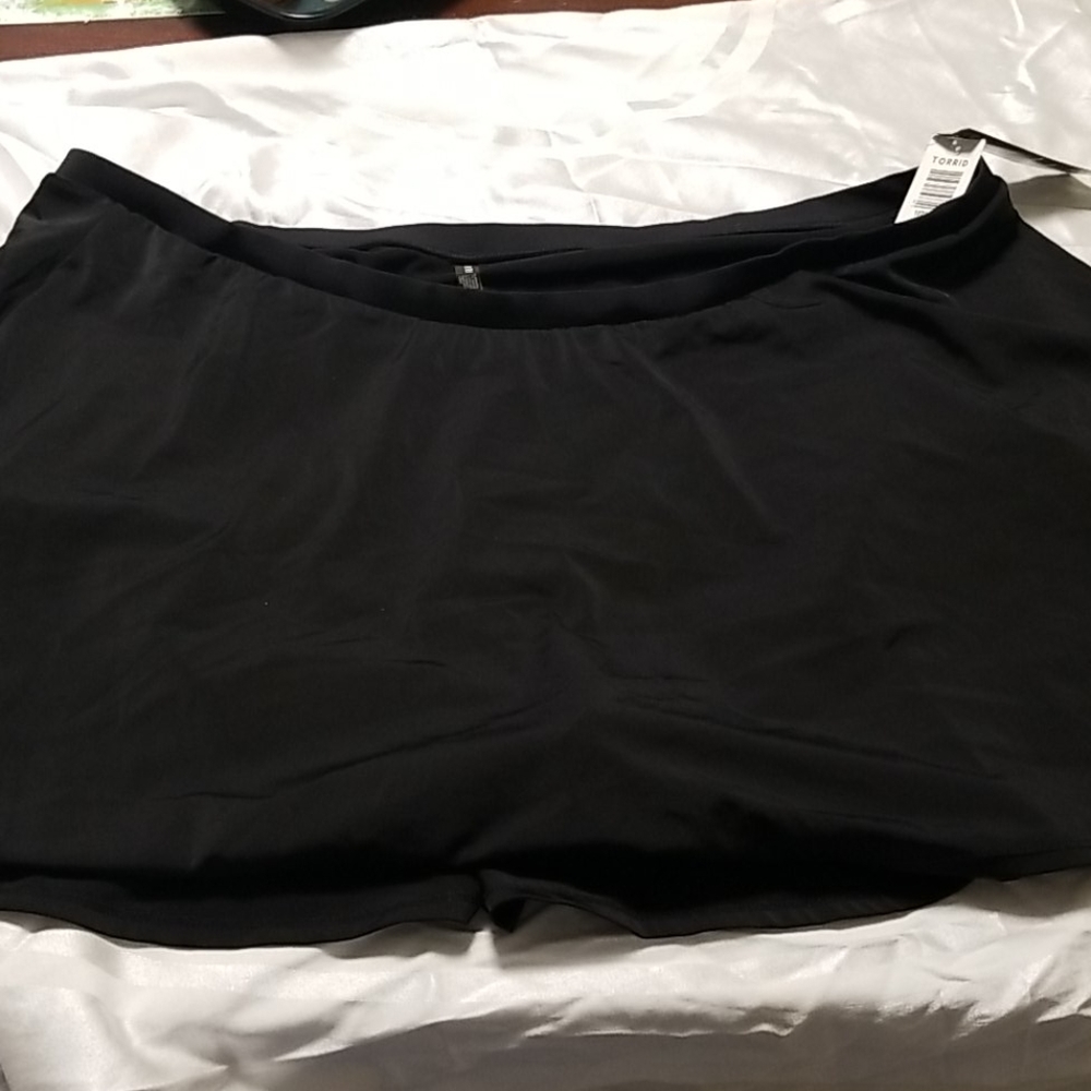 High waisted swim skirt